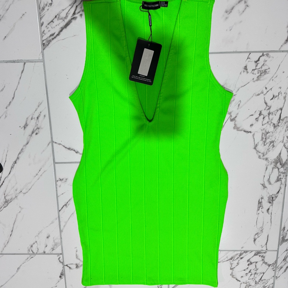 Neon Green Bodycon Dress